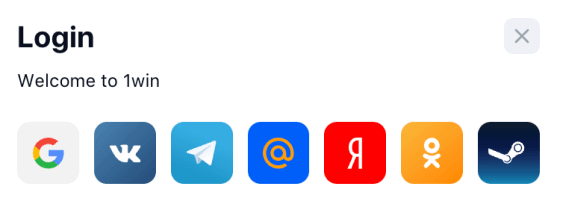 Log in by Social Networks